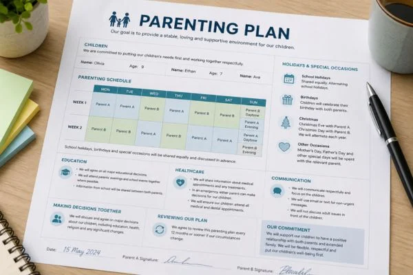 Understand parenting plans Ashington